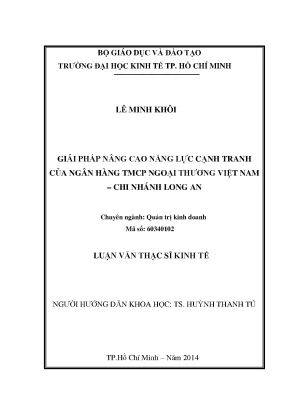 Giải pháp nâng cao năng lực cạnh tranh cho Vietcombank