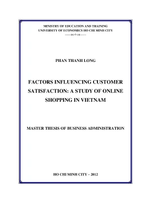 Nghiên cứu các yếu tố ảnh hưởng đến sự hài lòng của