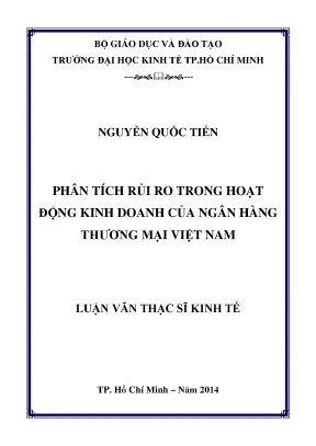 Phân Tích Rủi Ro Kinh Doanh Ngân Hàng Thương Mại Việt Nam