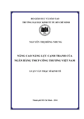 Nâng Cao Năng Lực Cạnh Tranh Ngân Hàng TMCP Công Thương