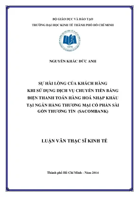 Nghiên cứu sự hài lòng của khách hàng với dịch vụ chuyển