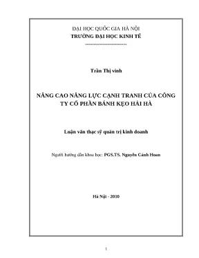 Nâng Cao Năng Lực Cạnh Tranh Công Ty Bánh Kẹo Hải Hà