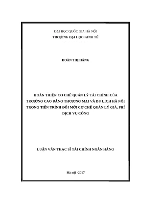 Cải thiện quản lý tài chính tại trường cao đẳng thương