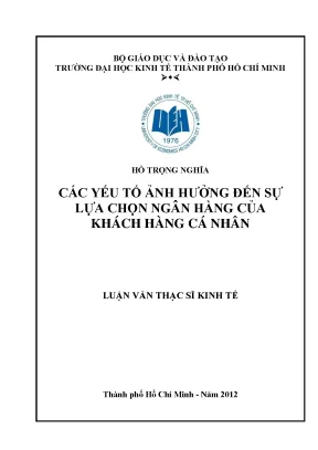 Các yếu tố quyết định sự lựa chọn ngân hàng của khách