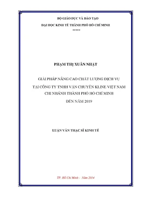 Giải pháp nâng cao chất lượng dịch vụ tại Kline Việt Nam