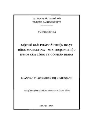 Giải pháp cải thiện hoạt động marketing mix cho thương