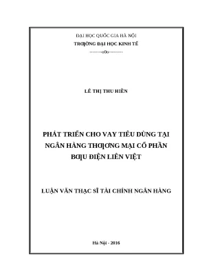 Cho vay tiêu dùng tại LienVietPostBank (Luận văn thạc sĩ)
