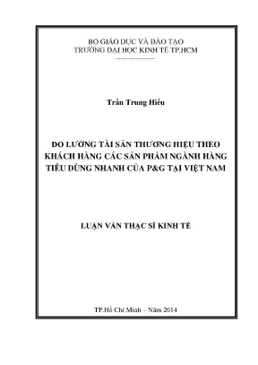 Đo Lường Tài Sản Thương Hiệu Theo Khách Hàng P&G Tại