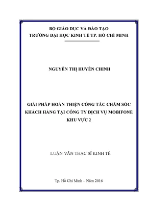 Giải pháp nâng cao dịch vụ chăm sóc khách hàng tại 