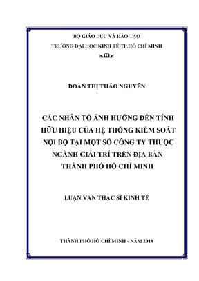 Các yếu tố ảnh hưởng đến hiệu quả hệ thống kiểm soát nội