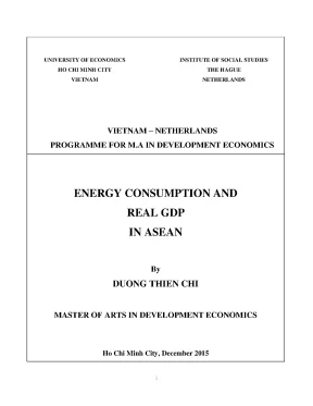 Nghiên cứu mối quan hệ giữa tiêu thụ năng lượng và GDP