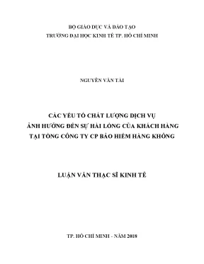 Yếu Tố Chất Lượng Dịch Vụ Ảnh Hưởng Đến Sự Hài Lòng