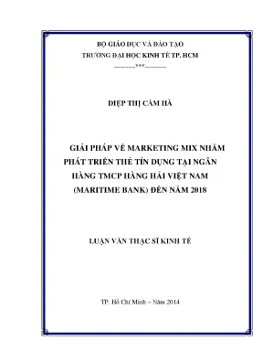 Giải pháp Marketing Mix phát triển thẻ tín dụng Maritime