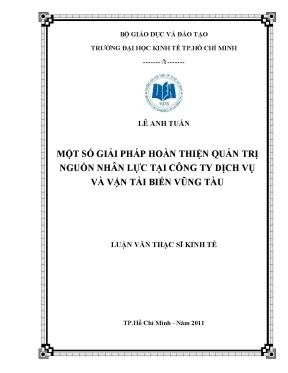 Giải pháp hoàn thiện quản trị nguồn nhân lực tại công ty