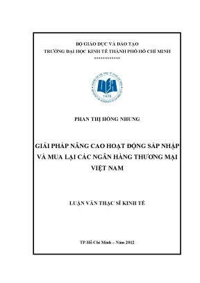 Giải pháp nâng cao hoạt động sáp nhập và mua lại ngân
