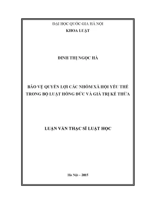 Bộ luật Hồng Đức: Bảo vệ quyền lợi người yếu thế