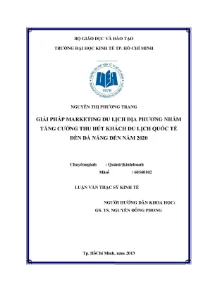 Giải pháp thu hút khách du lịch quốc tế đến Đà Nẵng đến