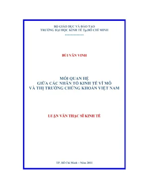 Tác động kinh tế vĩ mô đến thị trường chứng khoán VN