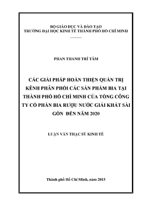 Giải pháp hoàn thiện quản trị kênh phân phối sản phẩm