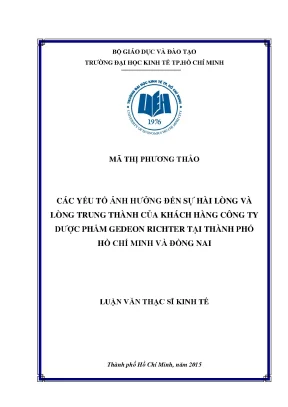 Nghiên cứu sự hài lòng và lòng trung thành của khách