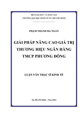 Giải pháp nâng cao giá trị thương hiệu Ngân hàng TMCP