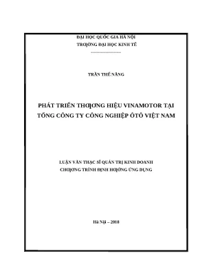Phát Triển Thương Hiệu Vinamotor Tại Tổng Công Ty Công