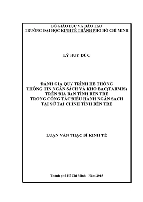 Đánh Giá Quy Trình Hệ Thống Thông Tin Ngân Sách TABMIS