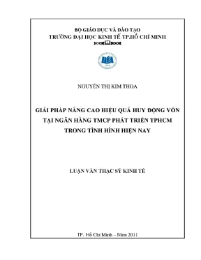 Giải pháp nâng cao hiệu quả huy động vốn tại HDBank
