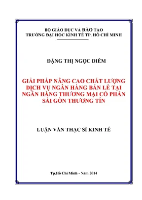 Giải pháp nâng cao chất lượng dịch vụ ngân hàng bán lẻ