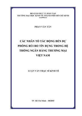 Nhân Tố Tác Động Đến Dự Phòng Rủi Ro Tín Dụng Trong Ngân