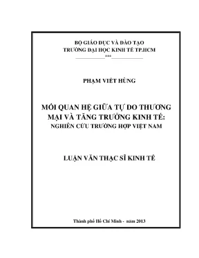 Mối Quan Hệ Giữa Tự Do Thương Mại và Tăng Trưởng Kinh Tế