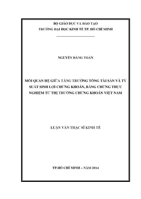 Tăng Trưởng Tài Sản và Tỷ Suất Sinh Lợi Chứng Khoán: