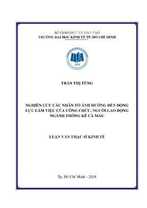 Nhân Tố Ảnh Hưởng Đến Động Lực Làm Việc Của Công Chức