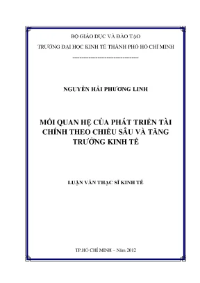 Luận văn: Phát triển tài chính & tăng trưởng kinh tế