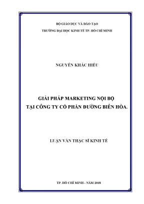 Luận văn thạc sĩ: Marketing nội bộ tại Đường Biên Hòa