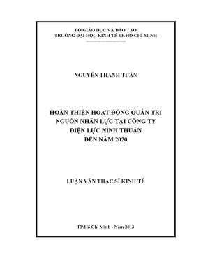 Hoàn thiện quản trị nguồn nhân lực tại Công ty Điện lực