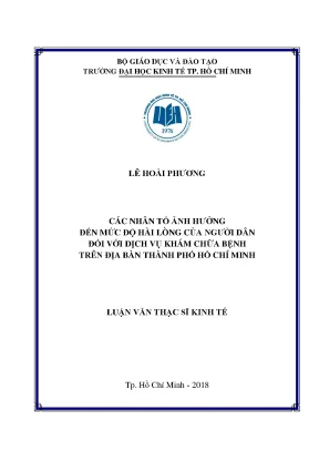 Các yếu tố ảnh hưởng đến sự hài lòng của người dân với