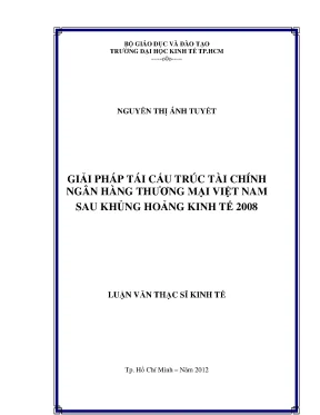 Giải pháp tái cấu trúc tài chính ngân hàng thương mại