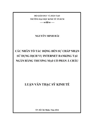 Các yếu tố ảnh hưởng đến sự chấp nhận dịch vụ Internet