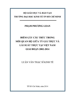 Nghiên cứu điểm gãy cấu trúc trong mối quan hệ giữa tỷ