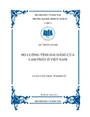 Đo Lường Tính Dai Dẳng Của Lạm Phát Tại Việt Nam