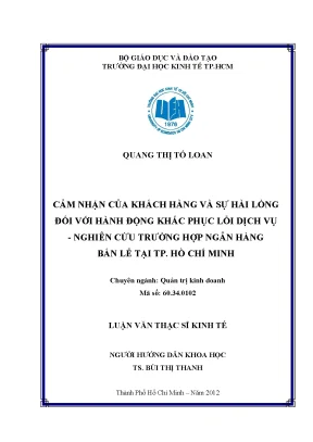 Nghiên cứu sự hài lòng của khách hàng với hành động khắc