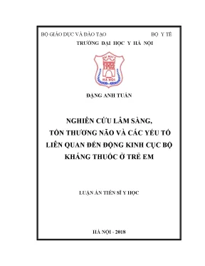 Nghiên cứu tổn thương não và động kinh kháng thuốc ở trẻ em