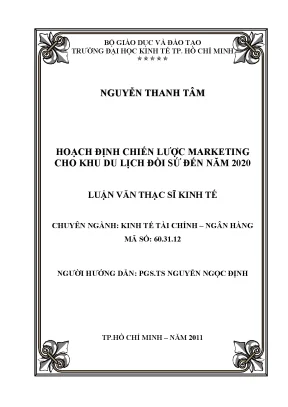 Luận văn: Chiến lược marketing Khu du lịch Đồi Sứ UEH