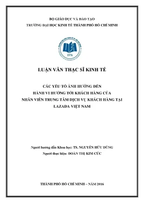 Các yếu tố ảnh hưởng đến hành vi khách hàng của nhân