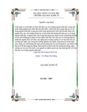 Phát triển nguồn nhân lực trong ngành thủy sản Việt Nam