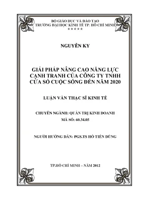 Luận văn: Nâng cao năng lực cạnh tranh Cty Cửa Sổ Cuộc Sống