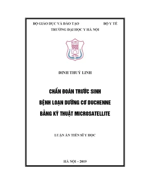 Chẩn đoán trước sinh bệnh Duchenne bằng Microsatellite