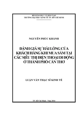 Đánh Giá Sự Hài Lòng Của Khách Hàng Khi Mua Sắm Tại Siêu