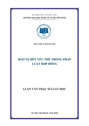 Bảo Vệ Quyền Lợi Bên Yếu Thế Trong Hợp Đồng: Nghiên Cứu
